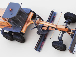 Motor Grader 3D Model