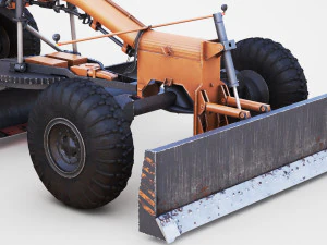 Motor Grader 3D Model