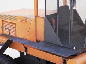 Motor Grader 3D Model