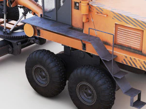Motor Grader 3D Model