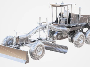 Motor Grader 3D Model