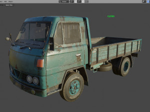 Mitsubishi Fuso Canter mk3 PBR 3D Модель