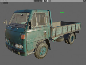 Mitsubishi Fuso Canter mk3 PBR 3D Модель