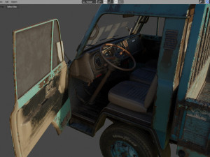 Mitsubishi Fuso Canter mk3 PBR 3D Модель