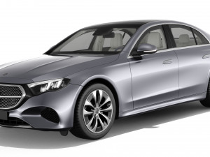 Mercedes-Benz E-class 2024 with interior 3D 모델