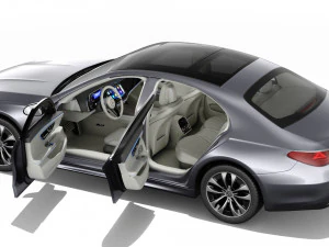 Mercedes-Benz E-class 2024 with interior 3D Model