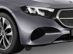 Mercedes-Benz E-class 2024 with interior 3D 모델