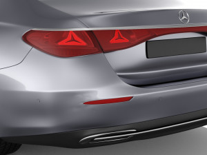 Mercedes-Benz E-class 2024 with interior 3D 모델