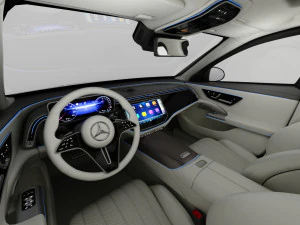 Mercedes-Benz E-class 2024 with interior 3D Model