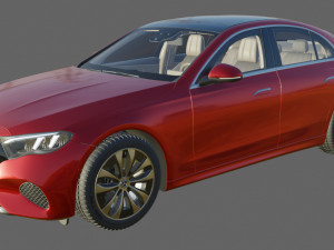 Mercedes-Benz E-class 2024 with interior 3D 모델