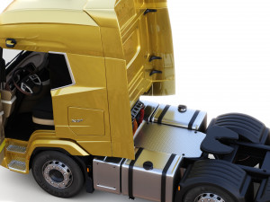 DAF XG semi truck with trailer 3Dモデル