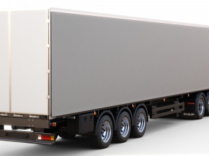 DAF XG semi truck with trailer 3Dモデル