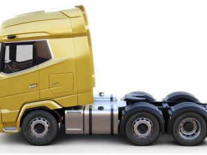 DAF XG semi truck with trailer 3Dモデル