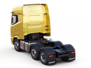 DAF XG semi truck with trailer 3Dモデル