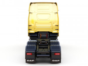 DAF XG semi truck with trailer 3Dモデル