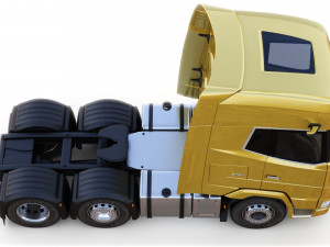 DAF XG semi truck with trailer 3Dモデル