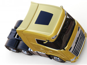 DAF XG semi truck with trailer 3Dモデル