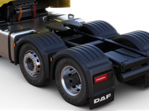 DAF XG semi truck with trailer 3Dモデル
