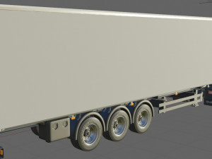 DAF XG semi truck with trailer 3Dモデル