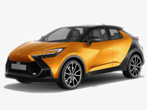 Toyota C-HR 2024 with interior 3Dモデル