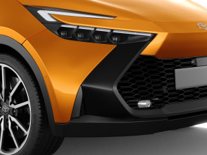 Toyota C-HR 2024 with interior Modelo 3D