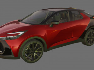 Toyota C-HR 2024 with interior Modelo 3D