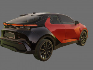 Toyota C-HR 2024 with interior Modelo 3D