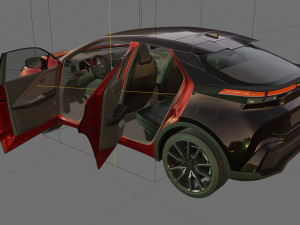 Toyota C-HR 2024 with interior Modelo 3D