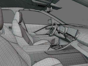 Toyota C-HR 2024 with interior Modelo 3D