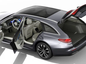 Mercedes-Benz E-class Estate 2024 with interior 3D Model