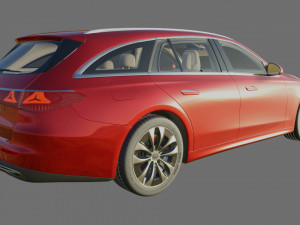 Mercedes-Benz E-class Estate 2024 with interior 3D Model