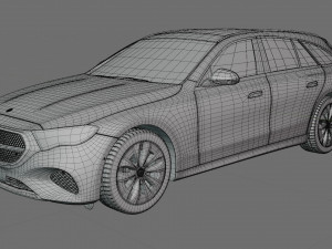 Mercedes-Benz E-class Estate 2024 with interior 3D Model