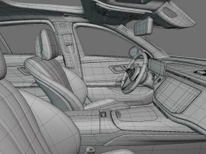 Mercedes-Benz E-class Estate 2024 with interior 3D Model