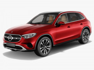 Mercedes-Benz GLC 2023 with interior 3D 모델