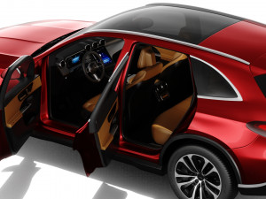 Mercedes-Benz GLC 2023 with interior Modelo 3D