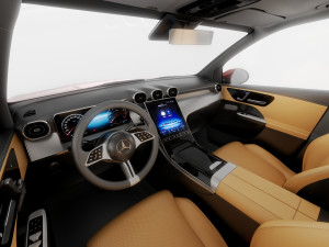 Mercedes-Benz GLC 2023 with interior Modelo 3D