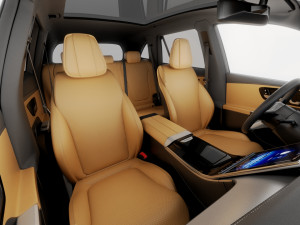 Mercedes-Benz GLC 2023 with interior Modelo 3D