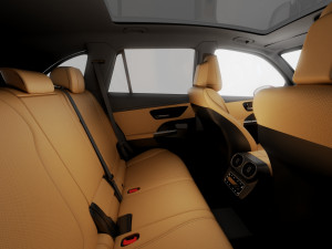 Mercedes-Benz GLC 2023 with interior Modelo 3D