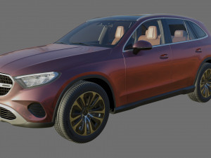 Mercedes-Benz GLC 2023 with interior Modelo 3D