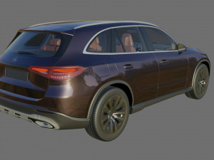 Mercedes-Benz GLC 2023 with interior Modelo 3D