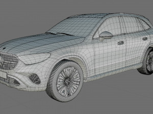 Mercedes-Benz GLC 2023 with interior Modelo 3D