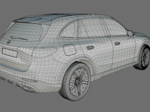 Mercedes-Benz GLC 2023 with interior Modelo 3D