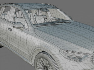 Mercedes-Benz GLC 2023 with interior Modelo 3D
