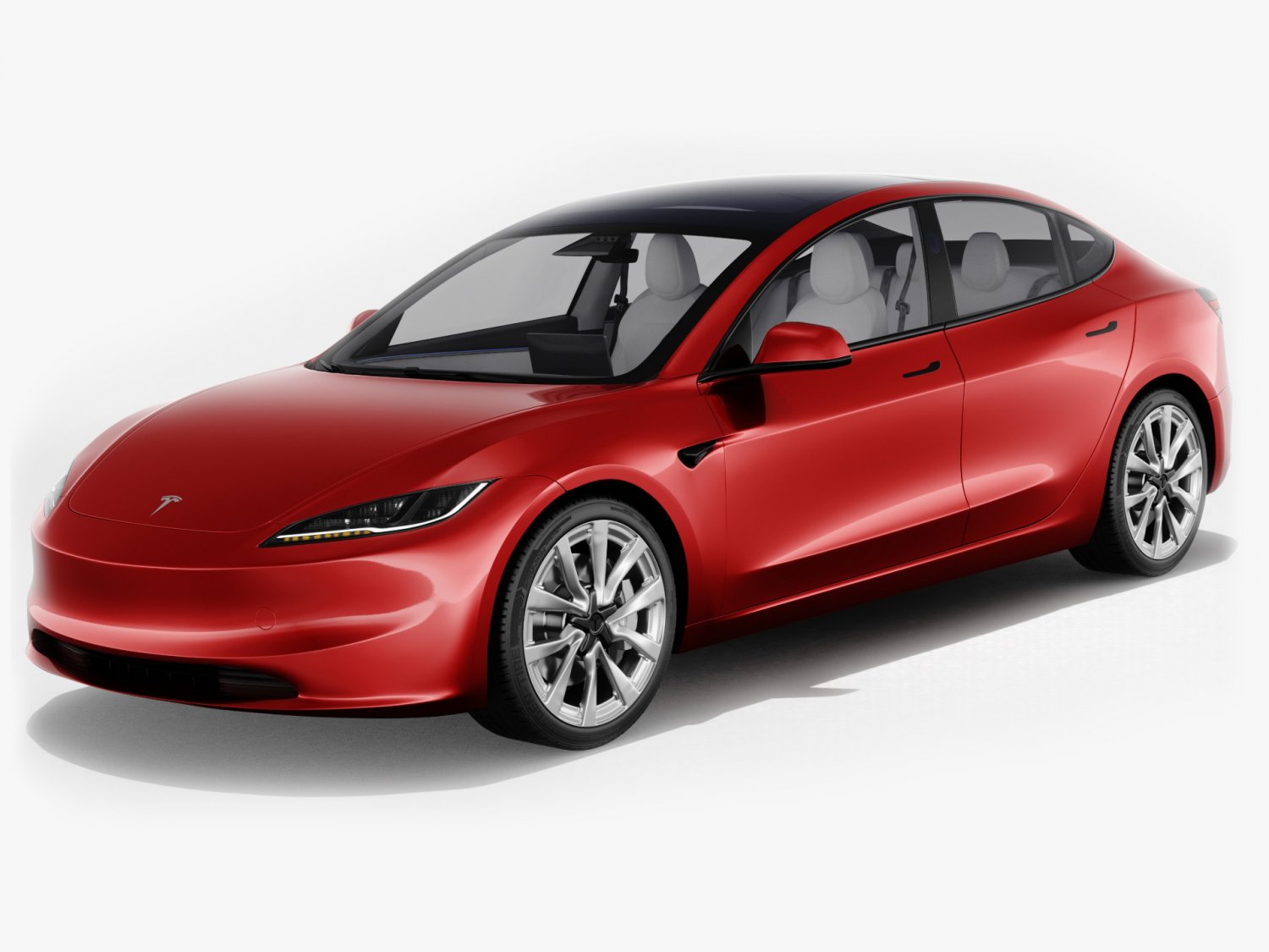Tesla Model 3 2024 Modèle 3D in Sedan 3DExport