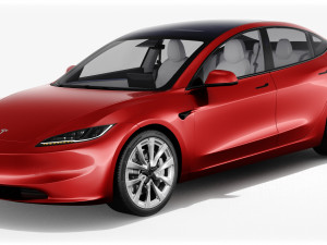 Tesla Model 3 2024 3Dモデル