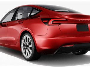 Tesla Model 3 2024 3Dモデル