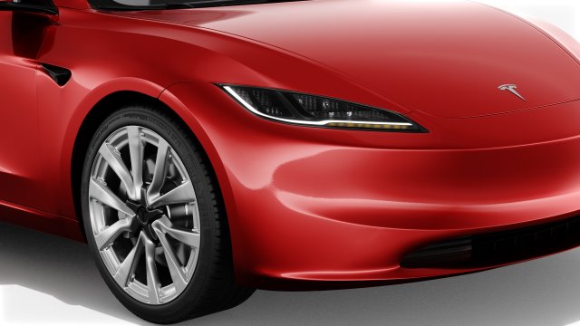 Tesla Model 3 2024 3D Model in Sedan 3DExport