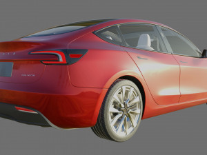 Tesla Model 3 2024 3Dモデル