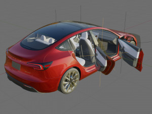 Tesla Model 3 2024 3Dモデル
