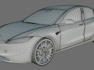 Tesla Model 3 2024 3Dモデル